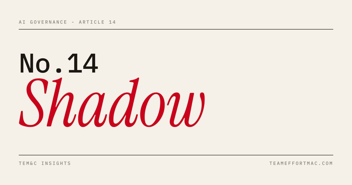Shadow AI: employees using unsanctioned public AI tools outside enterprise governance and visibility